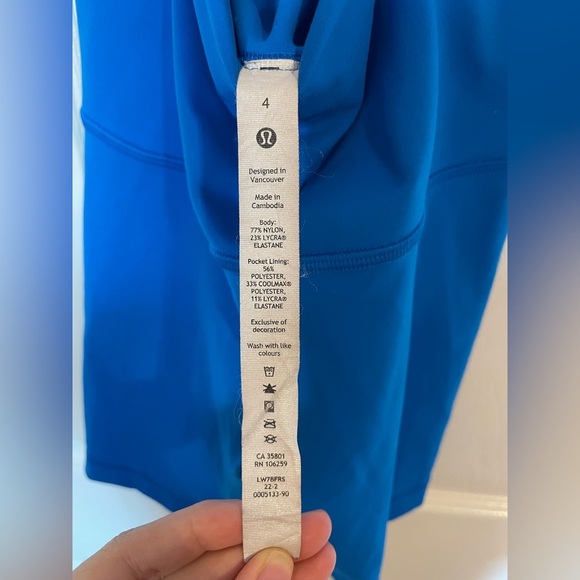 Lululemon Wunder Train High-Rise Short 6” in Poolside - Picture 5 of 6